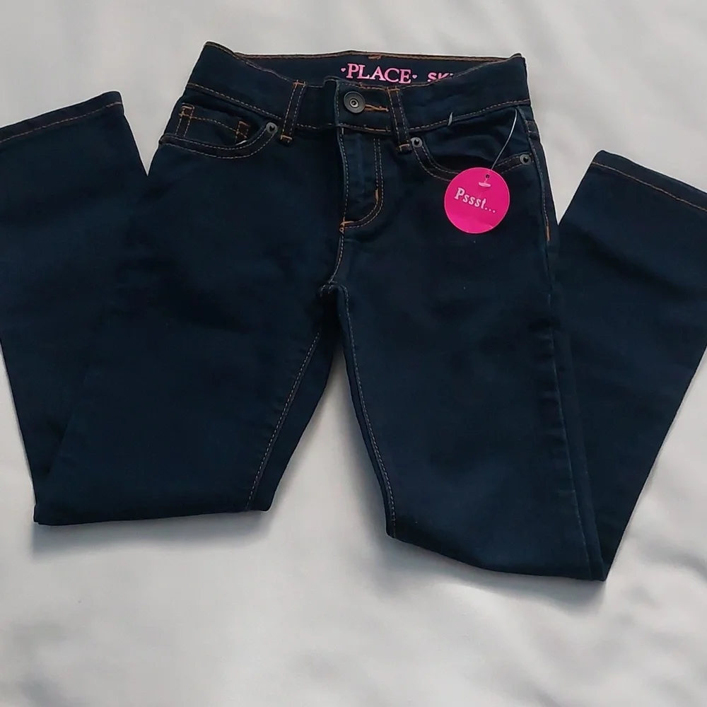 Children's Place skinny Jeans toddlers Girls‎ navy size 6